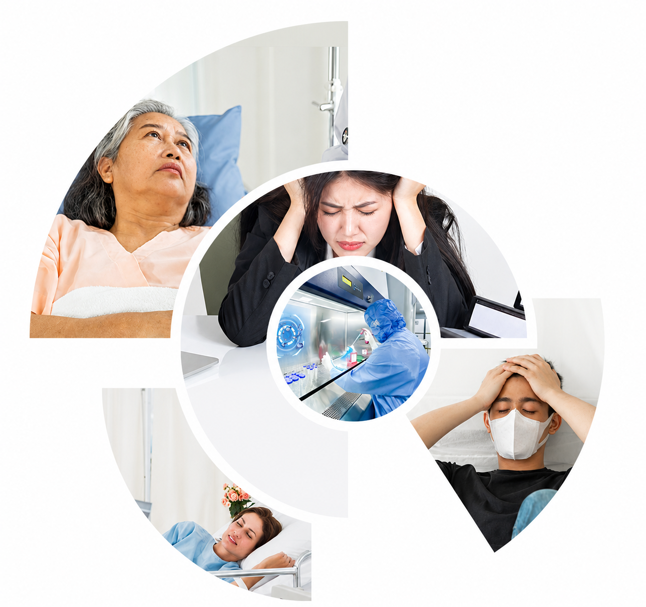 Bệnh nhân cao tuổi được chăm sóc sức khỏe